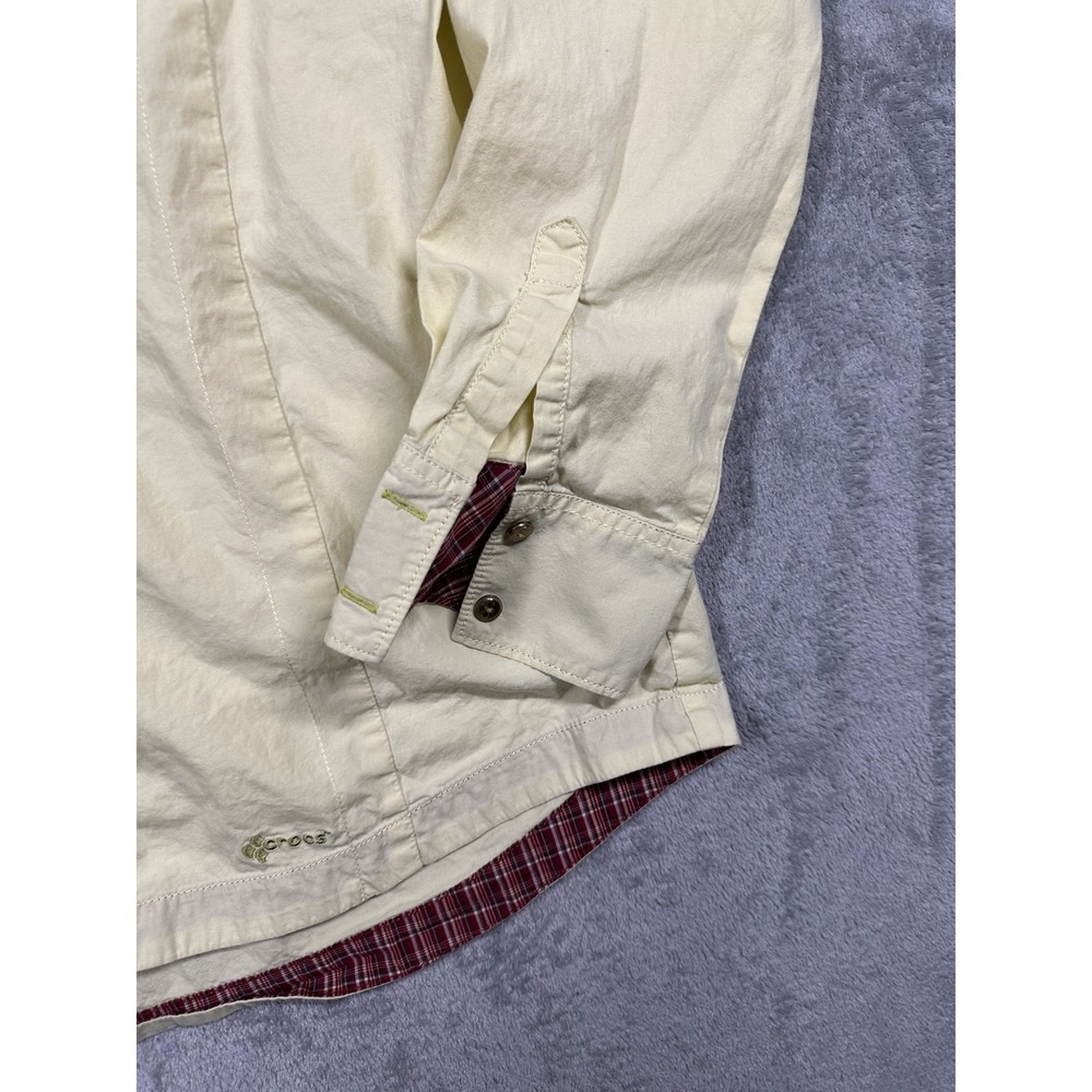 Crocs Shirt Mens XL Yellow Croslite Relaxed‎ Technology Plaid Lined Long Sleeve - Picture 6 of 8